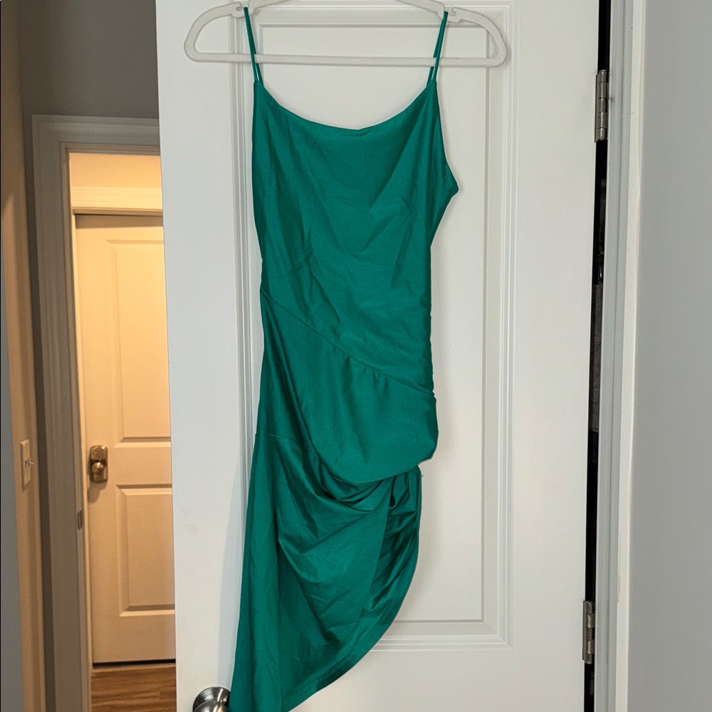 super down cinched side mini dress